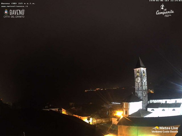 time-lapse frame, Baveno webcam