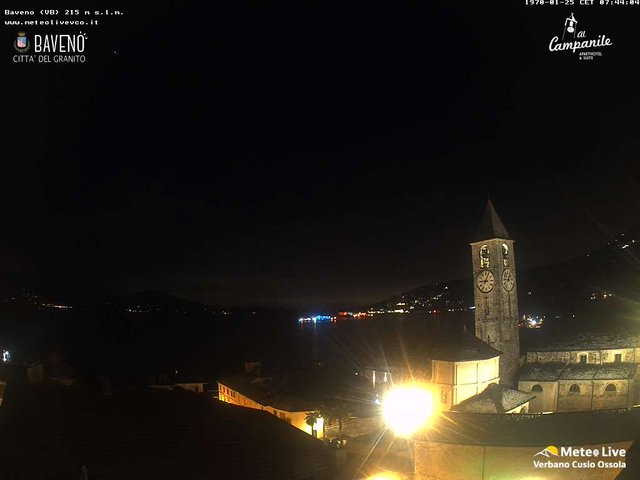 time-lapse frame, Baveno webcam