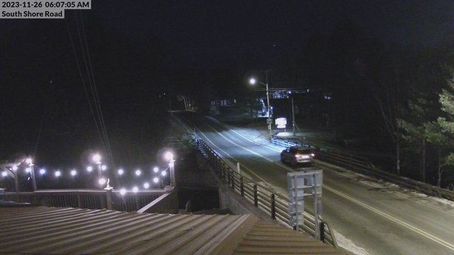 time-lapse frame, South Shore Rd, Inlet, NY webcam