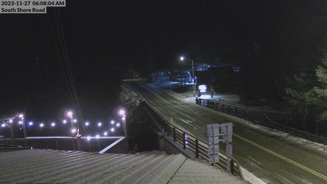 time-lapse frame, South Shore Rd, Inlet, NY webcam
