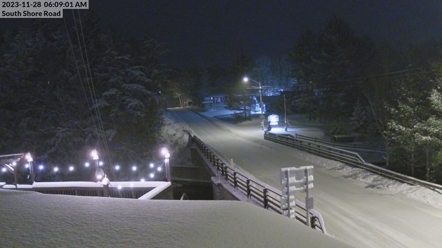 time-lapse frame, South Shore Rd, Inlet, NY webcam