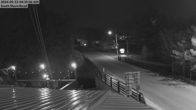 time-lapse frame, South Shore Rd, Inlet, NY webcam