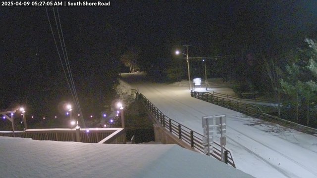 time-lapse frame, South Shore Rd, Inlet, NY webcam