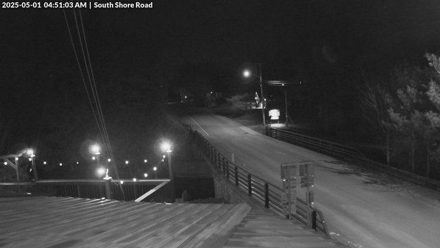 time-lapse frame, South Shore Rd, Inlet, NY webcam