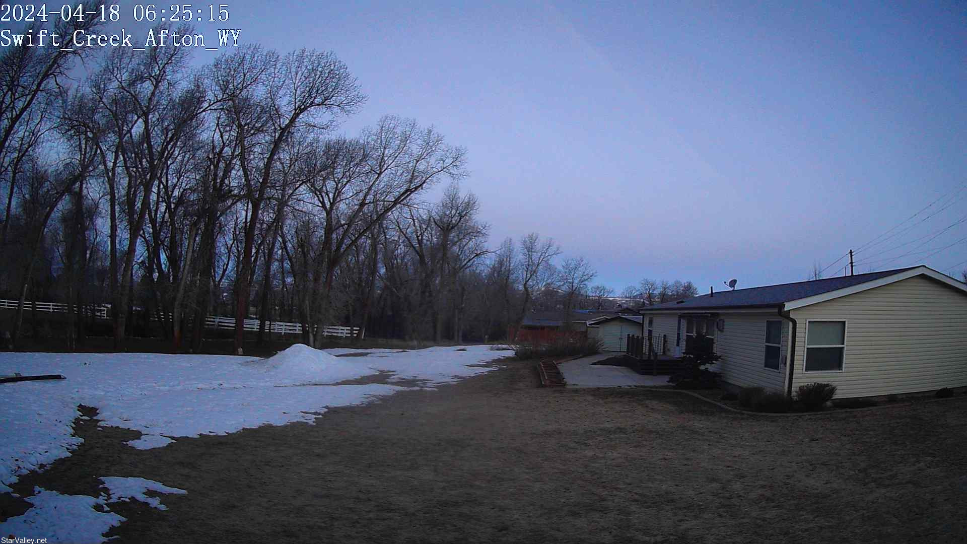 time-lapse frame, Swift Creek webcam