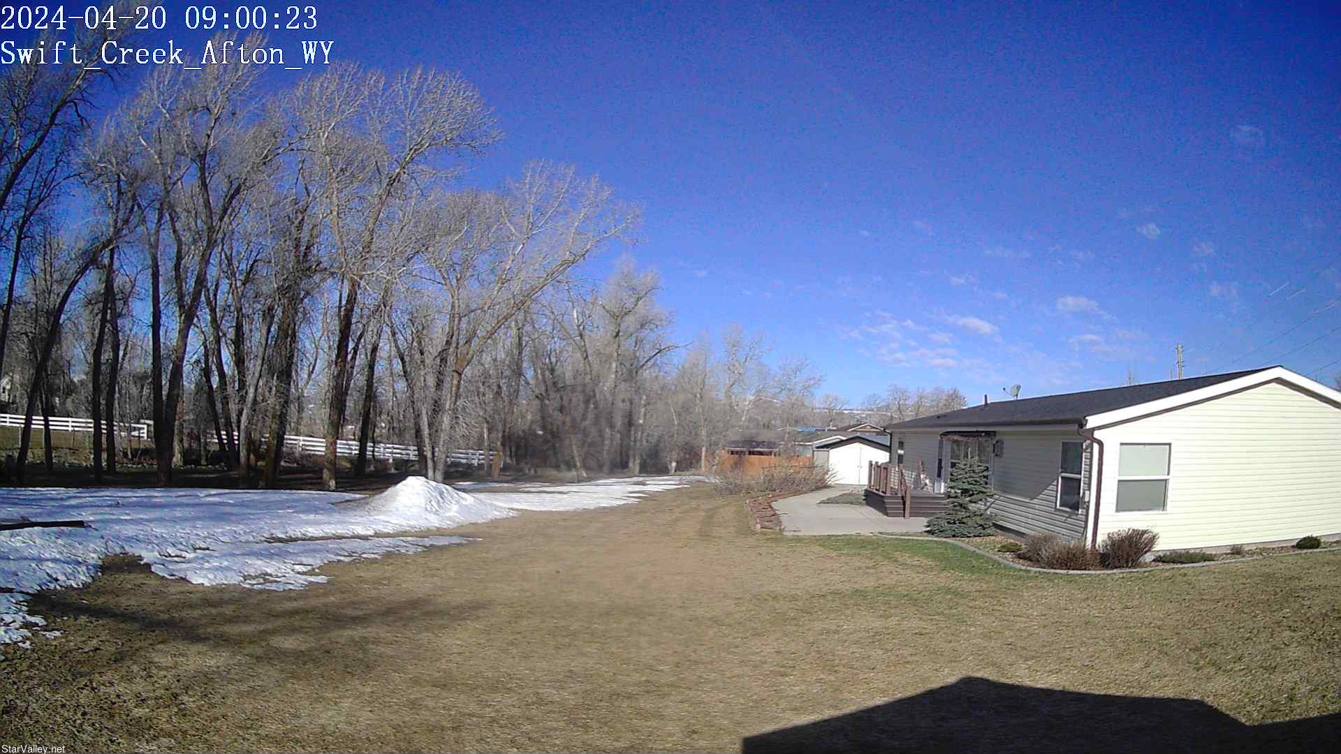 time-lapse frame, Swift Creek webcam