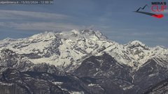 view from Alpe di Mera - Panorama Monte Rosa on 2024-03-15