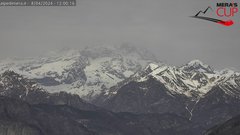 view from Alpe di Mera - Panorama Monte Rosa on 2024-04-08