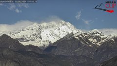view from Alpe di Mera - Panorama Monte Rosa on 2024-04-20