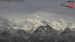 view from Alpe di Mera - Panorama Monte Rosa on 2024-04-23