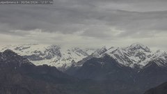 view from Alpe di Mera - Panorama Monte Rosa on 2024-04-30