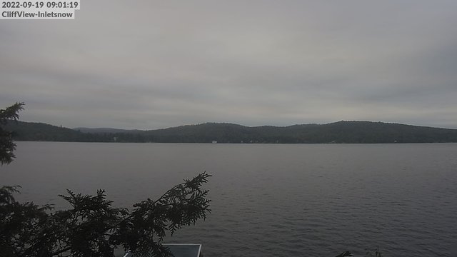 time-lapse frame, 4th Lake, Inlet, NY webcam