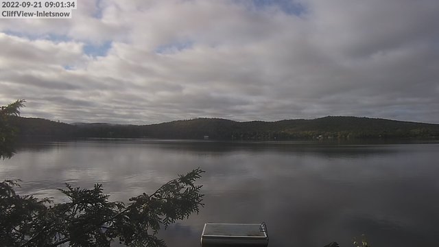 time-lapse frame, 4th Lake, Inlet, NY webcam