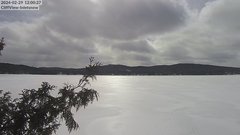 view from 4th Lake, Inlet, NY on 2024-02-29