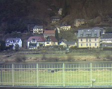 view from Webcam in Bad Schandau, Krippen & Postelwitz on 2022-01-19
