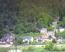 view from Webcam in Bad Schandau, Krippen & Postelwitz on 2022-05-15