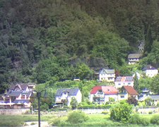 view from Webcam in Bad Schandau, Krippen & Postelwitz on 2022-06-06