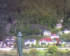 view from Webcam in Bad Schandau, Krippen & Postelwitz on 2022-09-23