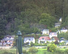 view from Webcam in Bad Schandau, Krippen & Postelwitz on 2022-09-27