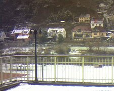 view from Webcam in Bad Schandau, Krippen & Postelwitz on 2022-12-03