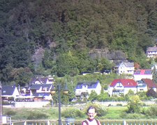 view from Webcam in Bad Schandau, Krippen & Postelwitz on 2023-09-15