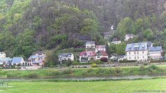 view from Webcam in Bad Schandau, Krippen & Postelwitz on 2025-05-04