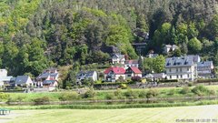 view from Webcam in Bad Schandau, Krippen & Postelwitz on 2025-05-09