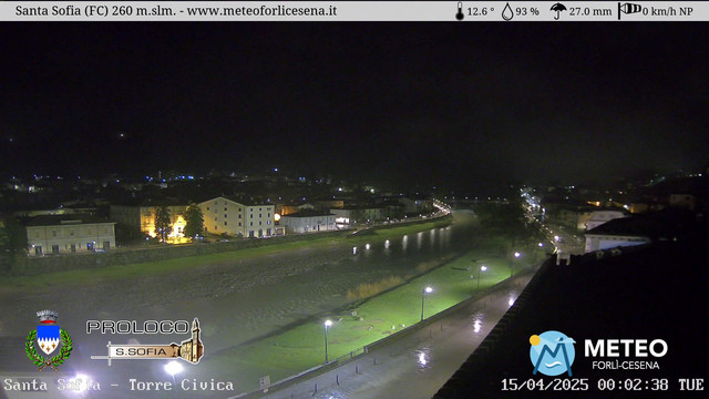 time-lapse frame, Santa Sofia - Torre Civica webcam