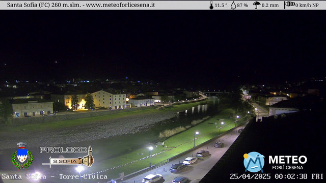 time-lapse frame, Santa Sofia - Torre Civica webcam