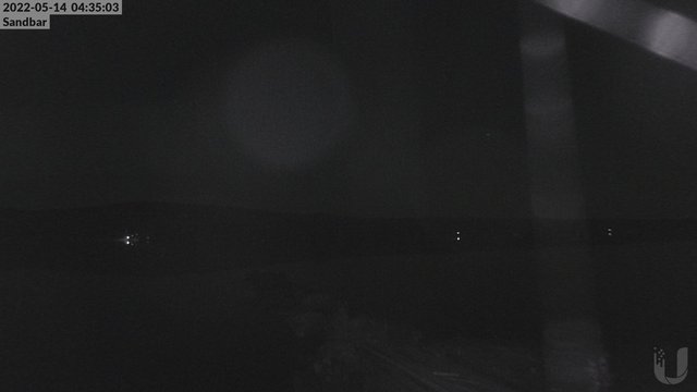 time-lapse frame, 4th Lake Sandbar webcam