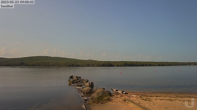 time-lapse frame, 4th Lake Sandbar webcam