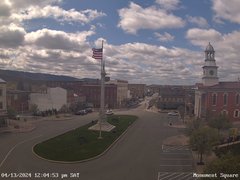 view from 13 East Market Street - Lewistown PA (west) on 2024-04-13