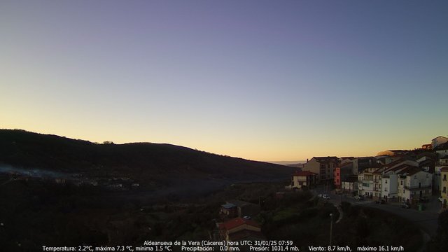 time-lapse frame, Meteogredos webcam