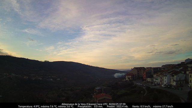 time-lapse frame, Meteogredos webcam