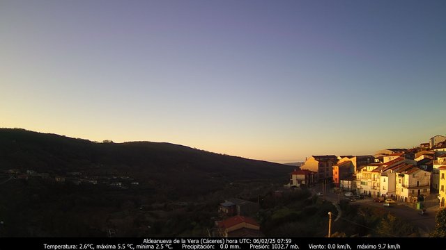 time-lapse frame, Meteogredos webcam