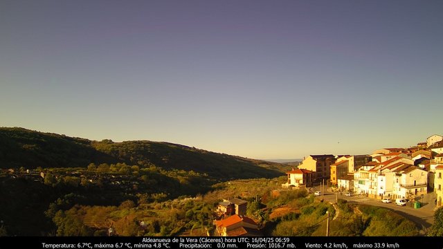 time-lapse frame, Meteogredos webcam