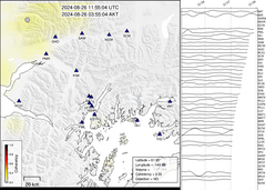 view from Barry Arm seismic energy on 2024-08-26