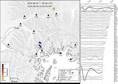 view from Barry Arm seismic energy on 2024-08-28