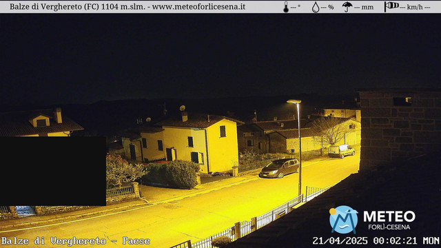 time-lapse frame, Balze di Verghereto - Paese webcam