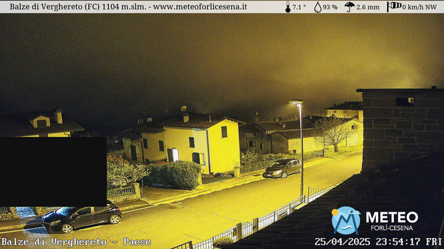 time-lapse frame, Balze di Verghereto - Paese webcam