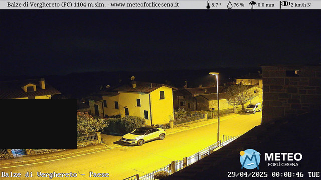 time-lapse frame, Balze di Verghereto - Paese webcam