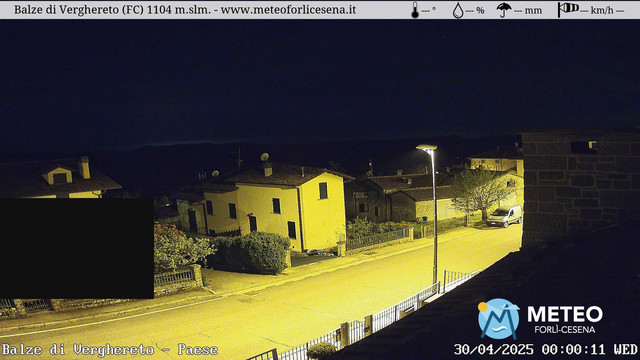 time-lapse frame, Balze di Verghereto - Paese webcam