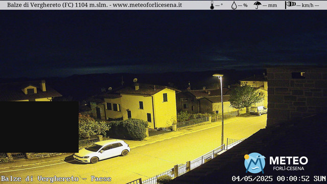 time-lapse frame, Balze di Verghereto - Paese webcam