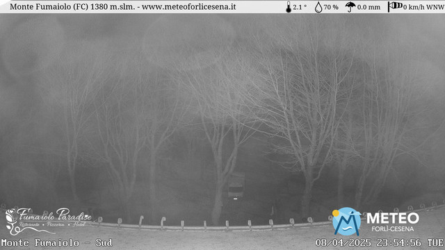 time-lapse frame, Monte Fumaiolo webcam