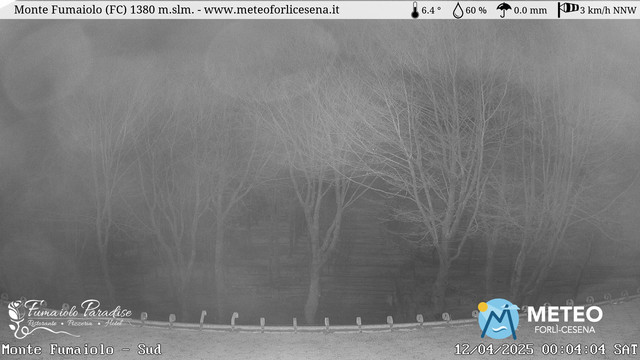 time-lapse frame, Monte Fumaiolo webcam
