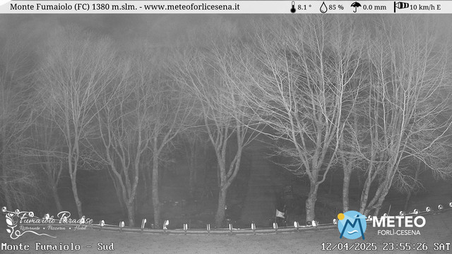 time-lapse frame, Monte Fumaiolo webcam
