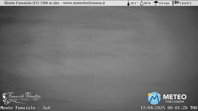 time-lapse frame, Monte Fumaiolo webcam