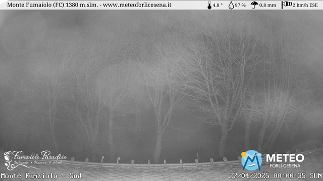 time-lapse frame, Monte Fumaiolo webcam