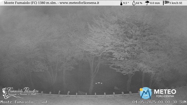 time-lapse frame, Monte Fumaiolo webcam