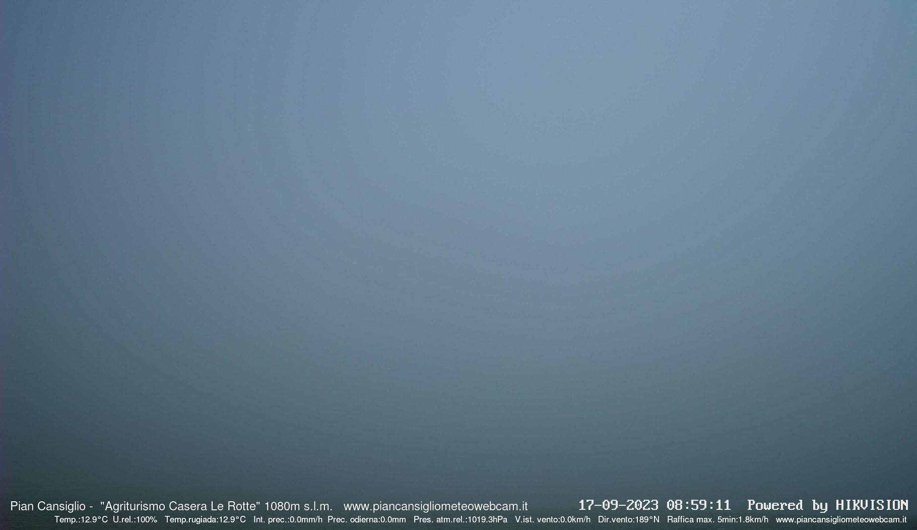 time-lapse frame, Pian Cansiglio - Casera Le Rotte webcam